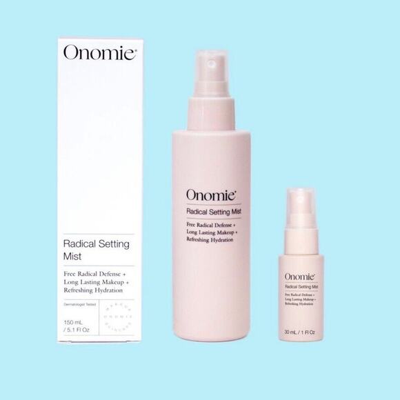 Onomie Radical Setting Mist 2 Pc Hydrating Spray Full Size 5.1oz + Travel 1.0oz - Picture 1 of 11